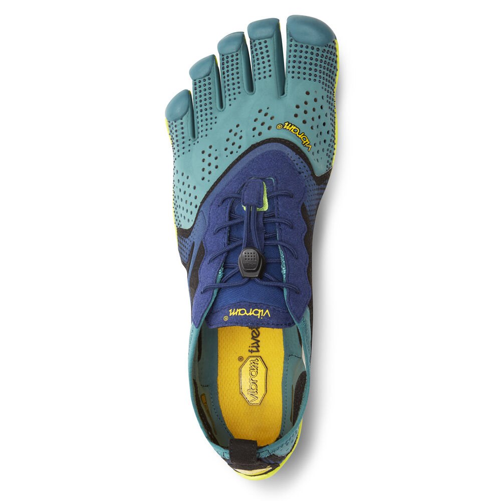 Vibram Five Fingers Mens V-Run - Hiking Shoes Navy - ORI648931